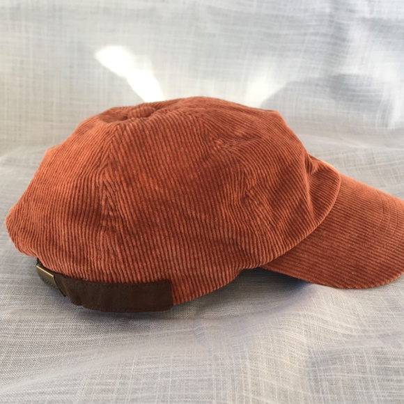 BARBOUR AYTON BURNT ORANGE CORDUROY MENS BASEBALL CAP ONE SIZE - Picture 5 of 12